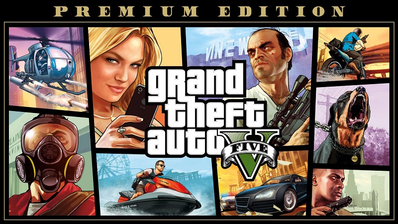 Đĩa game PS4 Grand Thief Auto V GTA 5 Premium Edition