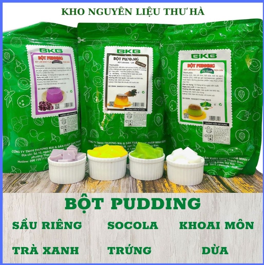 Bột Pudding BKB Hương Vị Đặc Sắc 1kg – Tinh Hoa Tráng Miệng, Topping Đỉnh Cao!