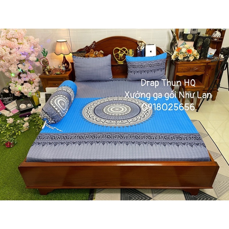 Bộ ga gối Thun Hàn Quốc giá rẽ