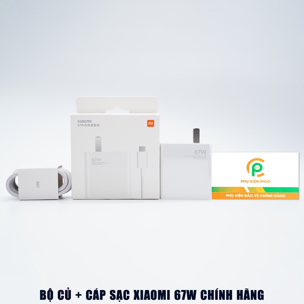 Củ cáp sạc nhanh xiaomi 67w 33w usb sang type c sạc mọi máy xiaomi chính hãng