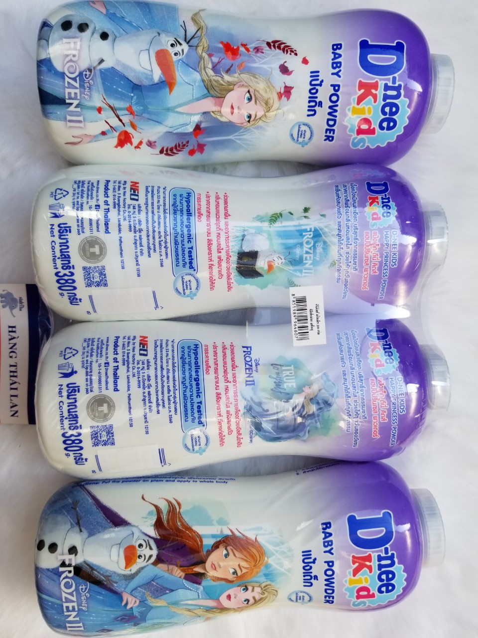 Combo 2 chai Phấn rôm Dnee 380gr Thái lan- Phấn Dnee màu tím