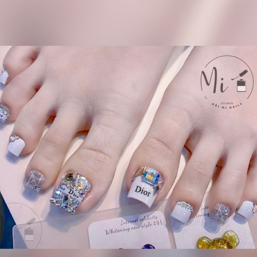 A4 bộ 24 móng chân giả