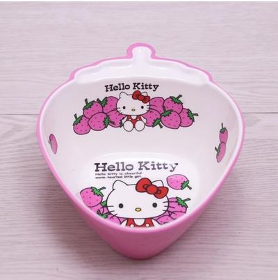 Bát đĩa nhựa hình Hello Kitty