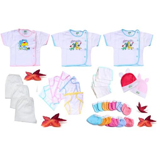 Set 28 món tay ngắn đồ cho trẻ sơ sinh từ 0 đến 03 tháng tuổi