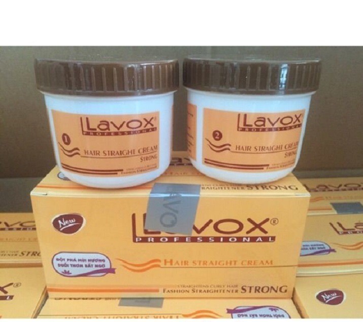 Bộ 2 hủ thuốc duỗi tóc Lavox Professional 140ml