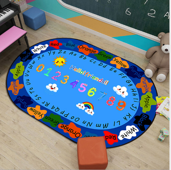 Thảm circle Montessori cao cấp kích thước 1.6mx2.3m