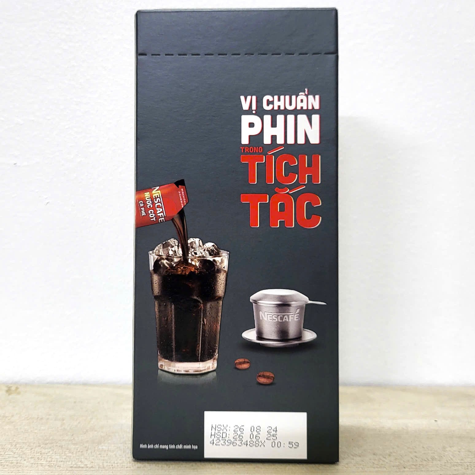NESCAFE (hộp ĐEN 375ml / 5 gói) NƯỚC CỐT CÀ PHÊ ĐEN NESTLE Coffee
