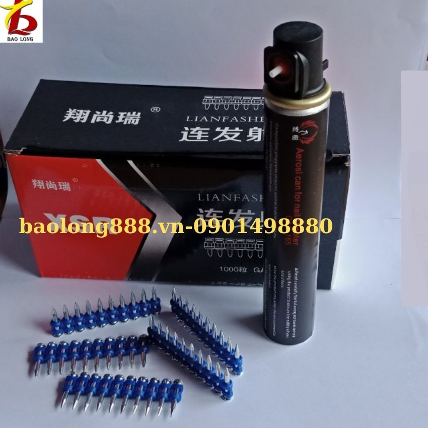 [ Hà Nội ] Đinh bê tông, đinh bắn bê tông( 1000 đinh/hộp, tặng kèm gas)**Liên hệ để được giá tốt**