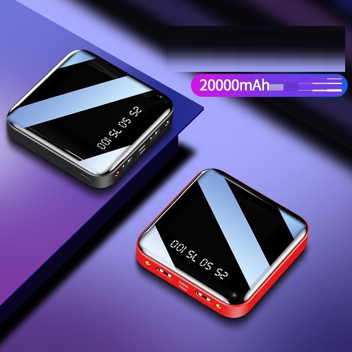 Sạc Dự Phòng Power Bank Mặt Kính Cao Cấp