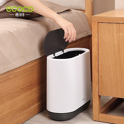 Thùng đựng rác 10L nhấn nắp Ecoco E1906  Thùng đựng rác Ecoco E1906 | thùng đựng rác nhấn nút ecoco e1906 Thùng rác tiện ích Ecoco E1906 cao cấp  Thùng rác nhấn nắp 10L HT SYS - E1906 - phong cách Bắc Âu