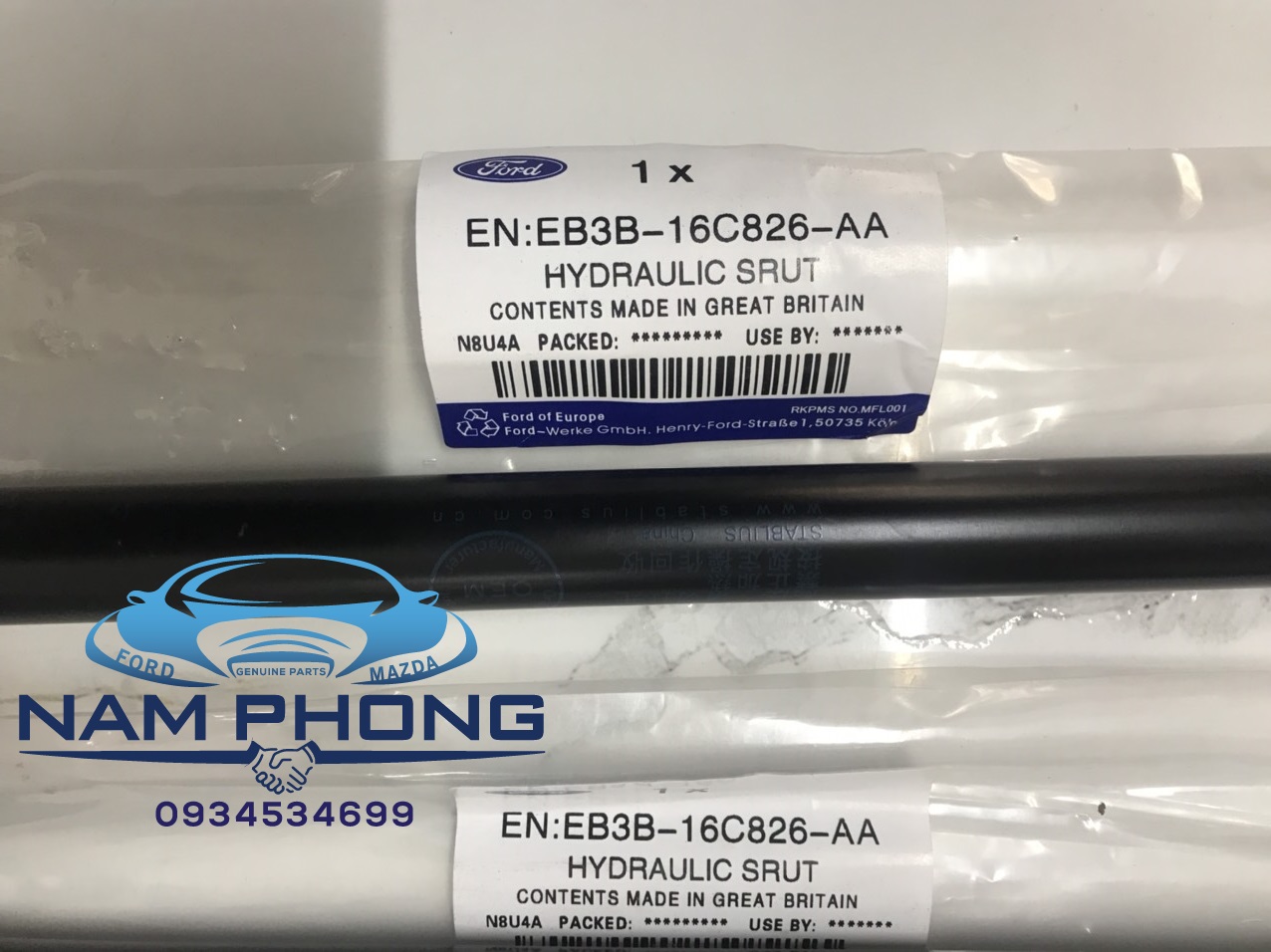 Đôi ty chống nắp capo Ranger Everest 16 LD - EB3B16C826AA / EB3B16C827AA-LD