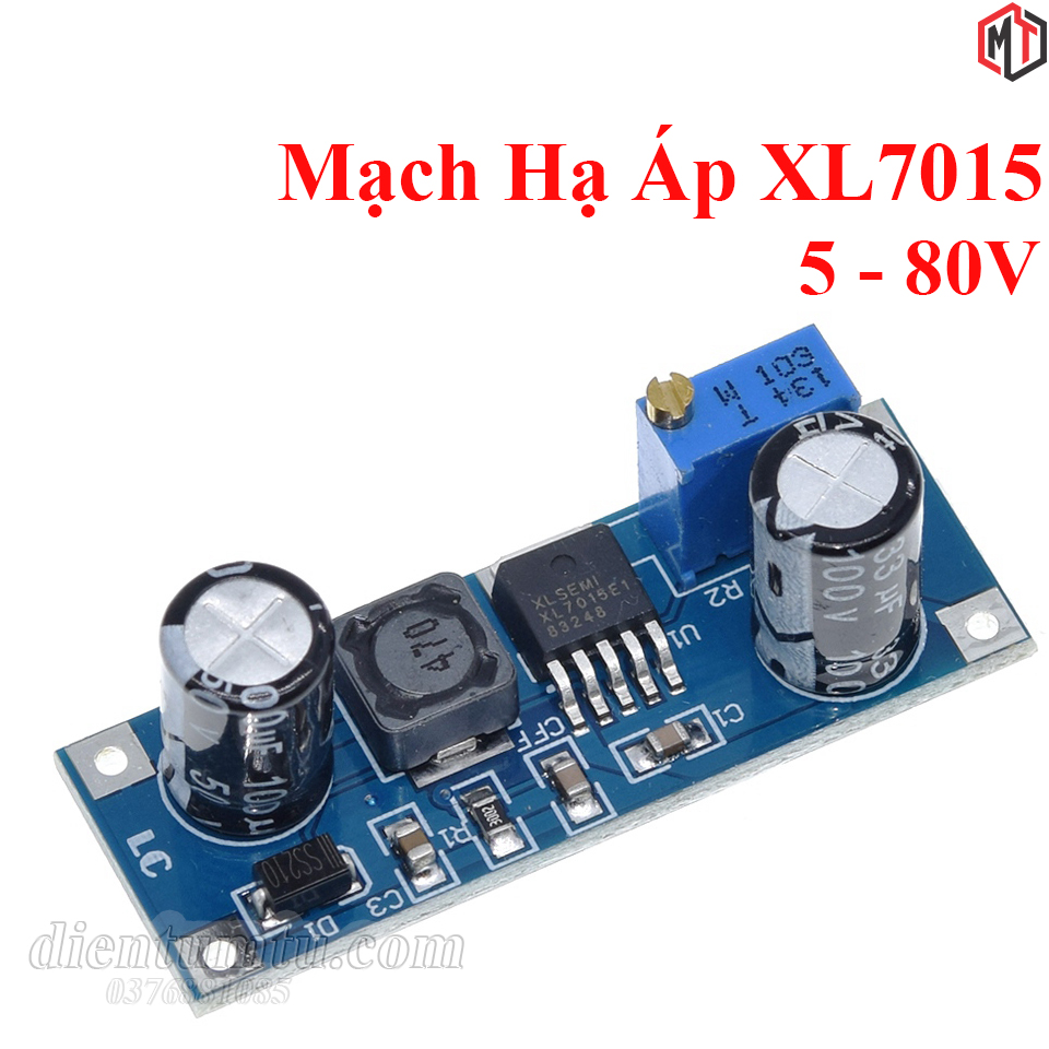 Mạch hạ áp, giảm áp dc-dc xl7015 0.8a 5-80v