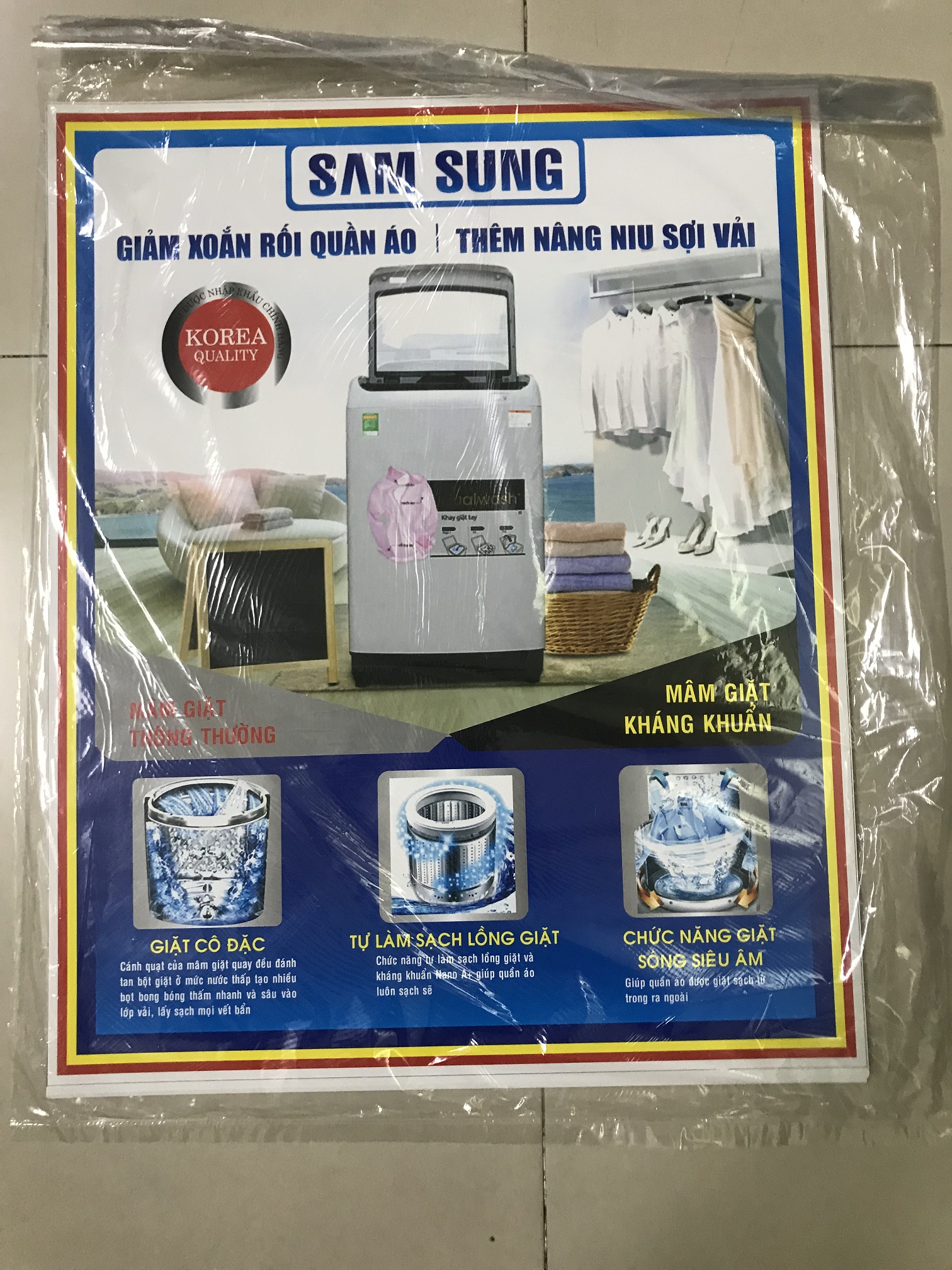 [HCM]tem dán máy giặt Samsung -  miếng dán máy giặt Samsung (mẫu 2)