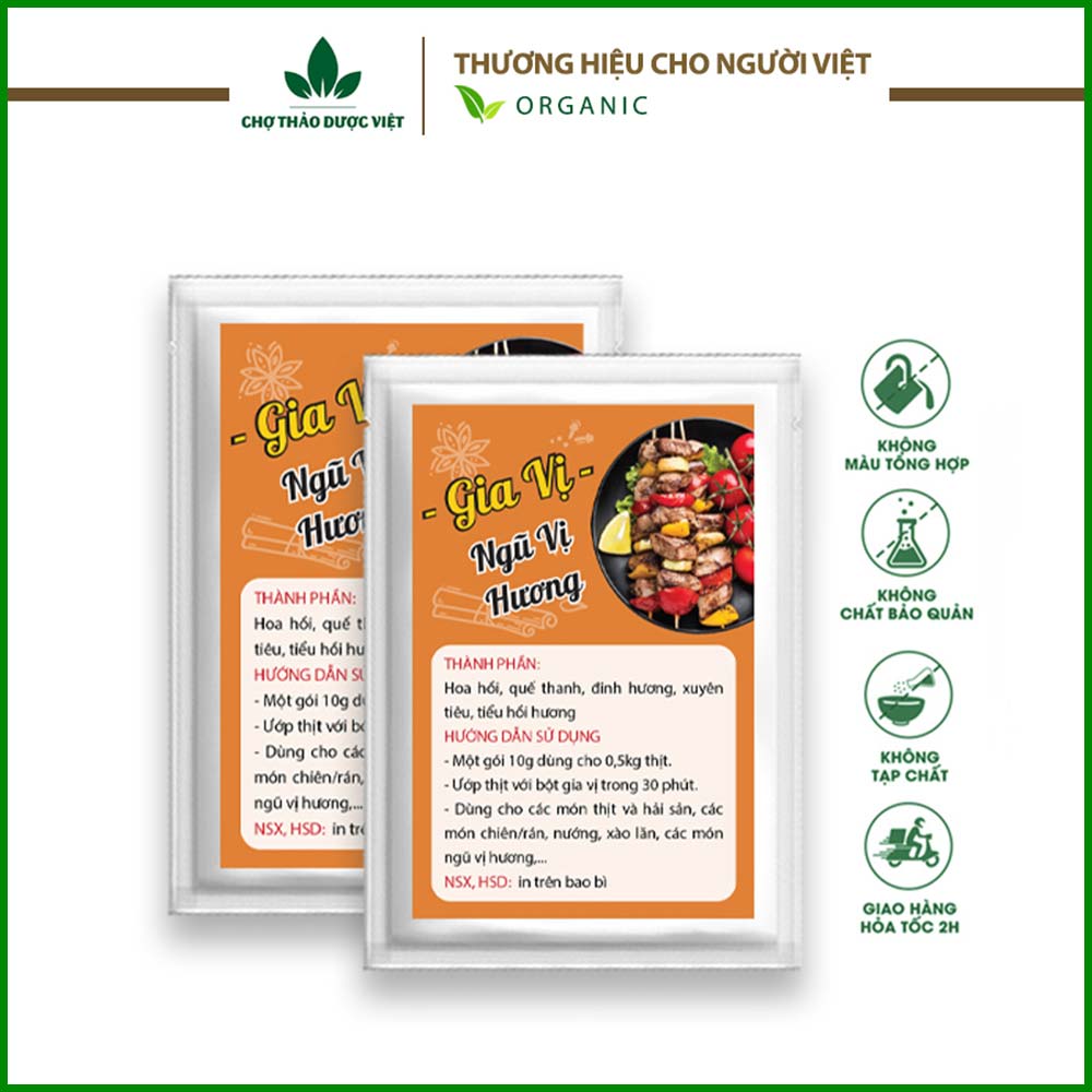 Bột gia vị gà ủ muối và tổng hợp 30 loại bột gia vị nấu ăn tự chọn