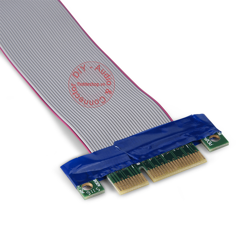 Dây cáp riser mở rộng nối dài khe cắm PCI-E 4X cho PC Máy tính để bàn 18.5Cm