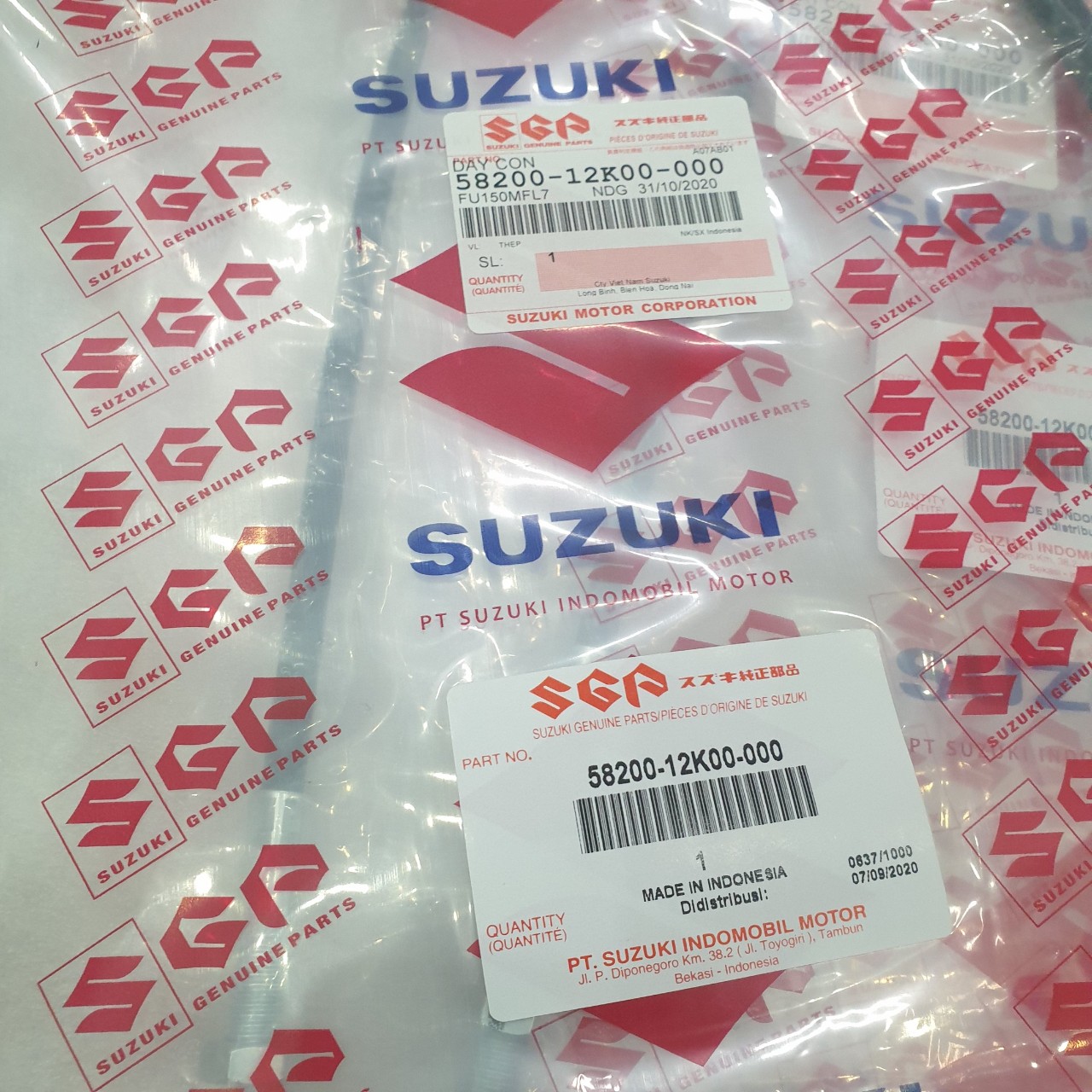 Dây Côn Zin Suzuki Raider Satria Fi có tem công ty