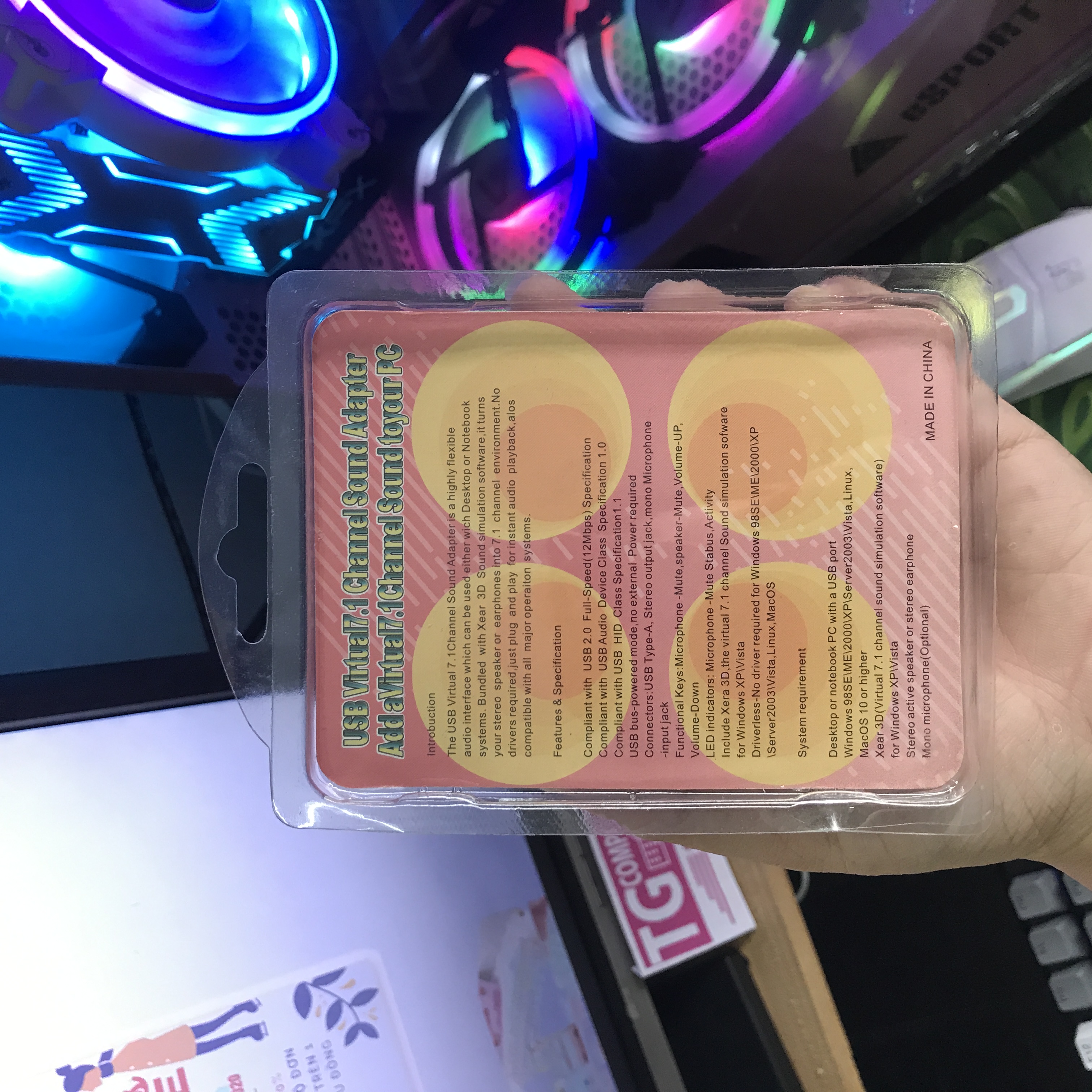 [HCM]USB ra Sound 7.1 âm thanh chuẩn