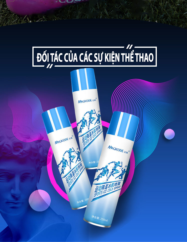 Xịt Lạnh Giảm Đau Thể Thao Magicode - Chai 200ml