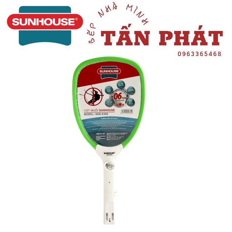 Vợt Muỗi Sunhouse Chính Hãng (2 MÀU XANH VÀNG GIAO NGẪU NHIÊN)