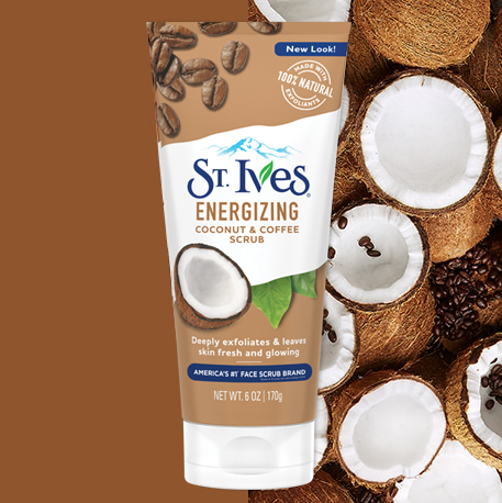 [HCM]Sữa rửa mặt tẩy tế bào chết St.Ives Energizing Coconut & Coffee Scrub 170g