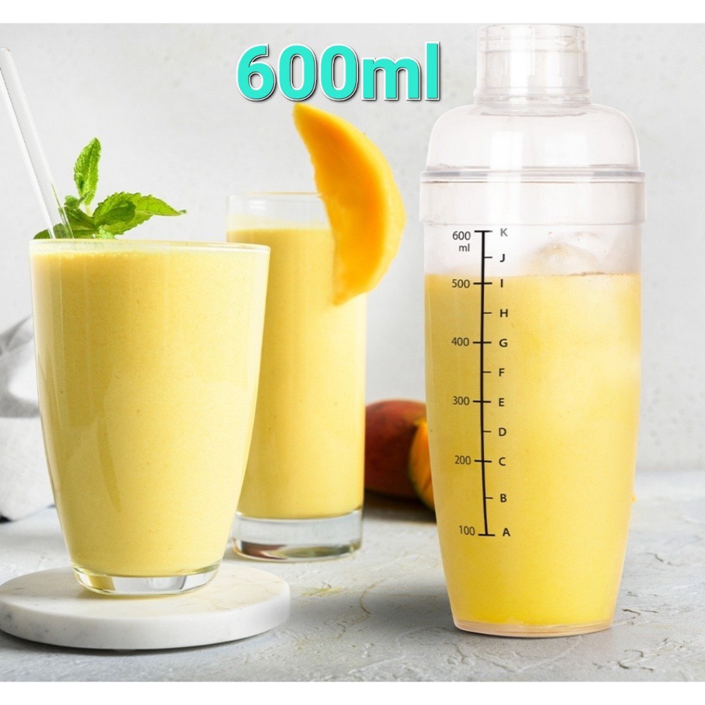 Bình lắc pha chế trong nhựa VIỆT NHẬT 320ml, 460ml, 600ml - Vạch chia, nắp kín - 0101/2/3 - bình lắc shaker có chia vạch Việt Nhật, bình pha chế, bình pha chế có chia vạch,  bình lắc shaker, bình , bình pha chế cầm tay