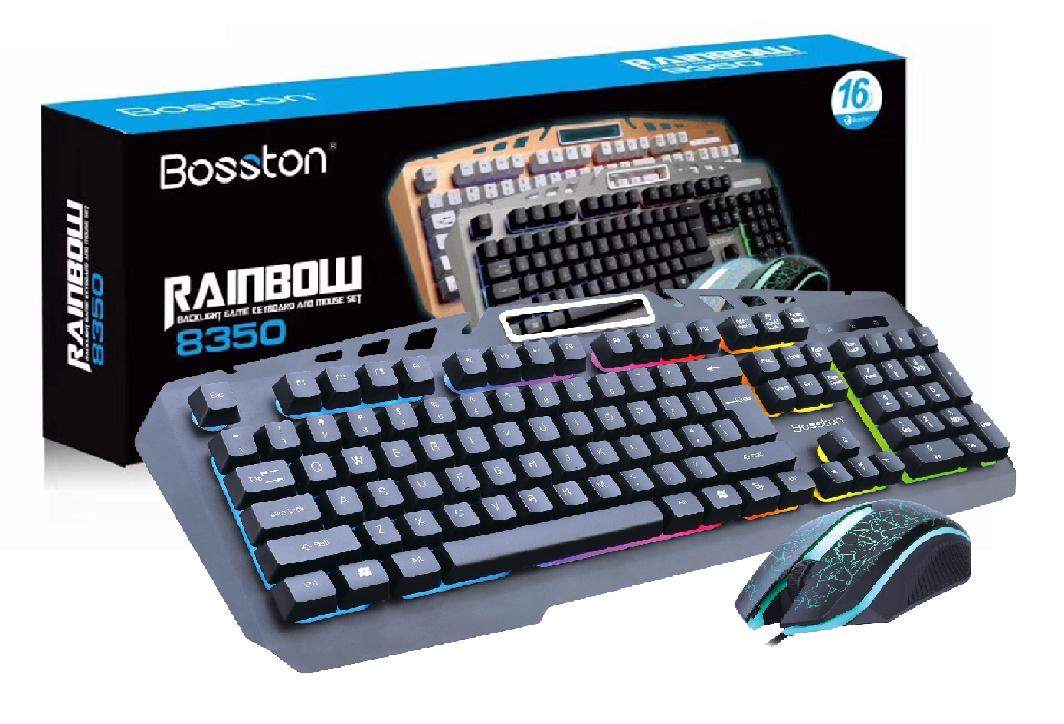 Bộ Phím Chuột Dây Bosston 8350- LED