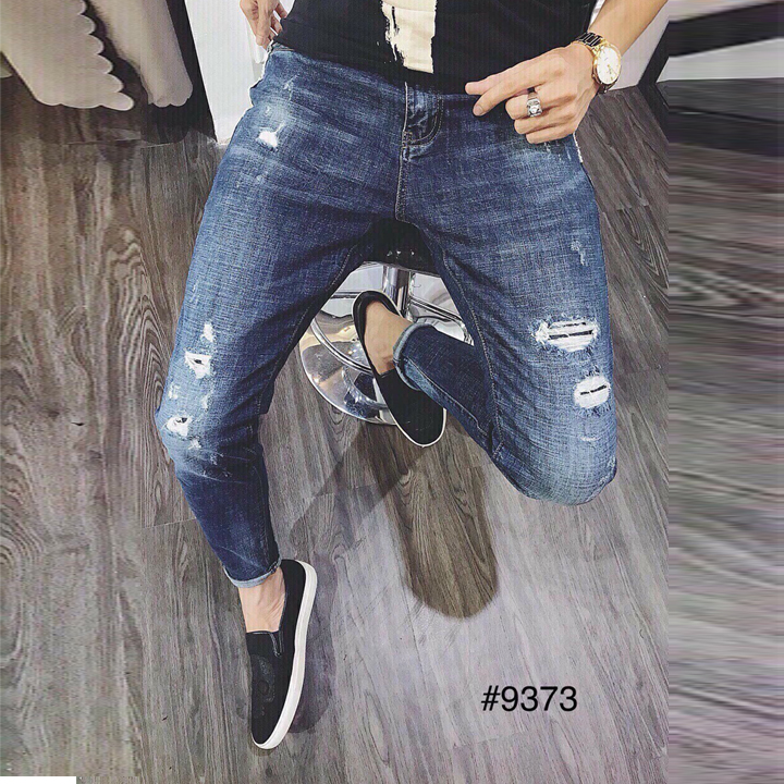 Quần short jeans nam cá tính
