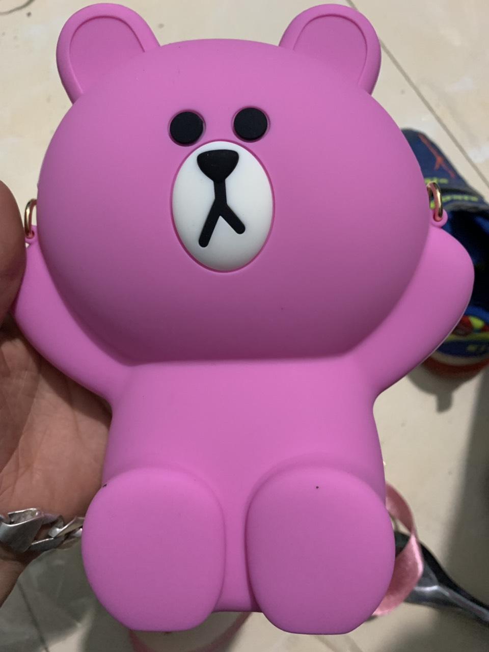 Túi gấu silicon màu