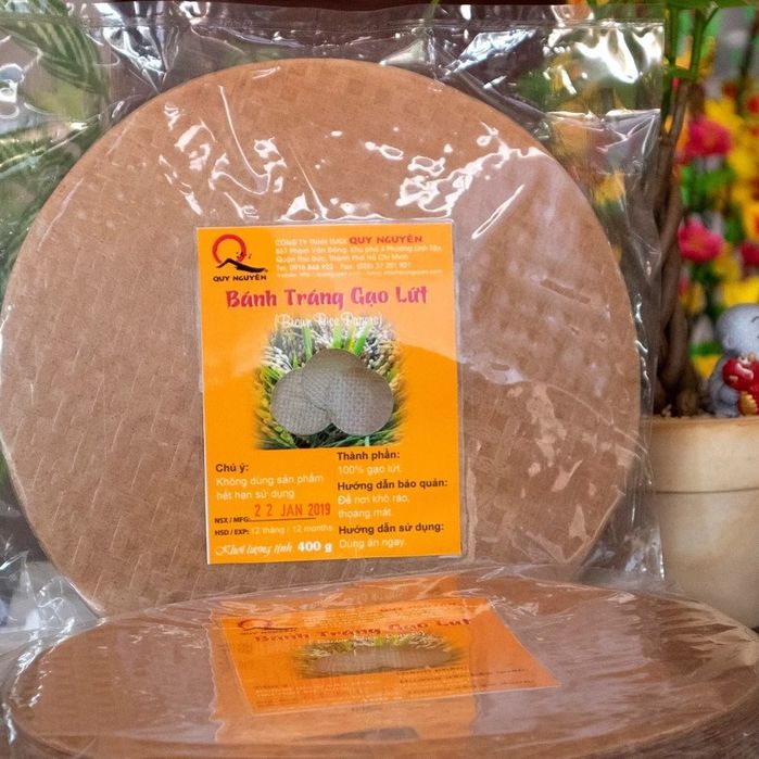 [FREESHIPMAX] Bánh Tráng gạo lứt đỏ Hữu Cơ - 400gr