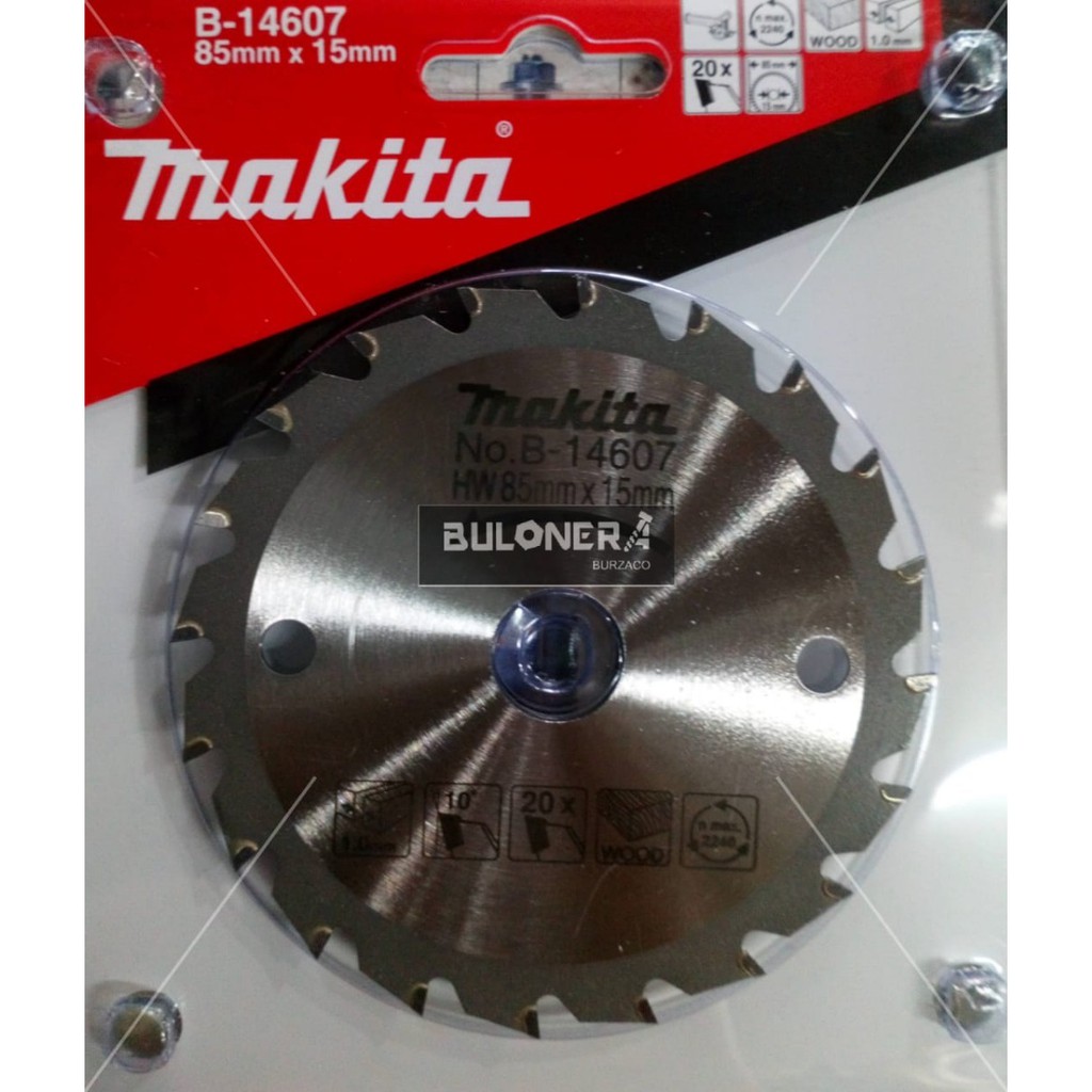 Lưỡi cưa gỗ makita 85*15*20T B-14607