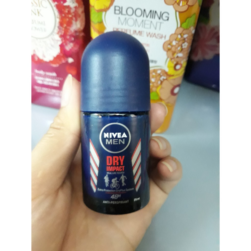 Lăn khử mùi nivea men dry impact khô thoáng 25ml