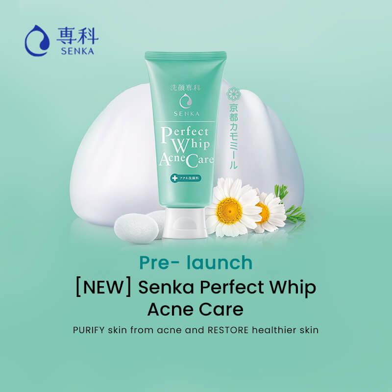 [HCM]Sữa Rửa Mặt Dành Cho Da Mụn Senka Nhật 100g