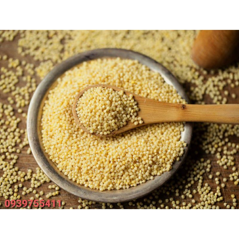 1kg hạt kê nếp vàng bóc vỏ sạch giàu dinh dưỡng