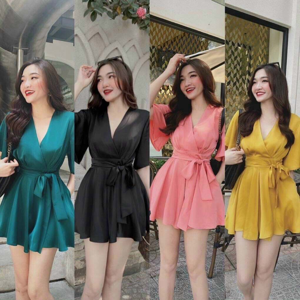 [FREESHIP MAX + HOÀN TIỀN MAX 15%] ĐẦM LỤA BÓNG XÒE XINH XẮN DỄ THƯƠNG