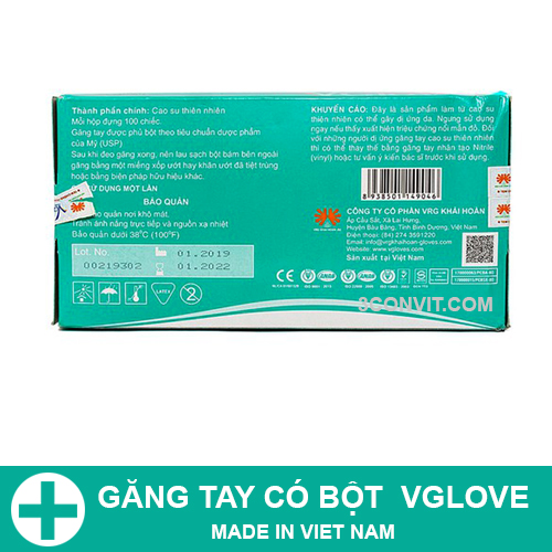 100 chiếc găng tay y tế Vglove