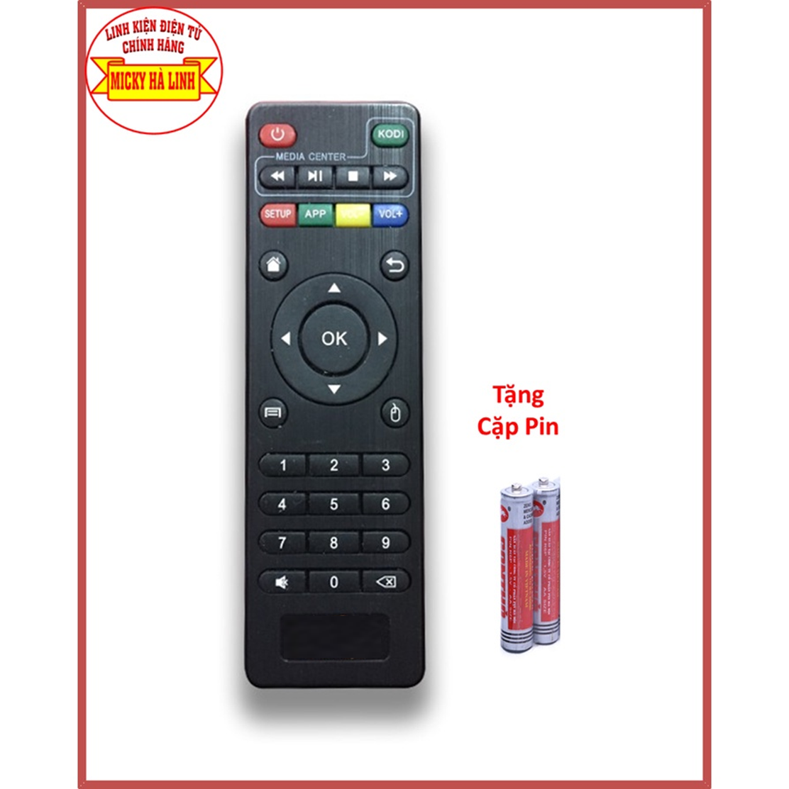 Remote điều khiển đầu thu android box vinabox a15 - điều khiển từ xa tivi box a15