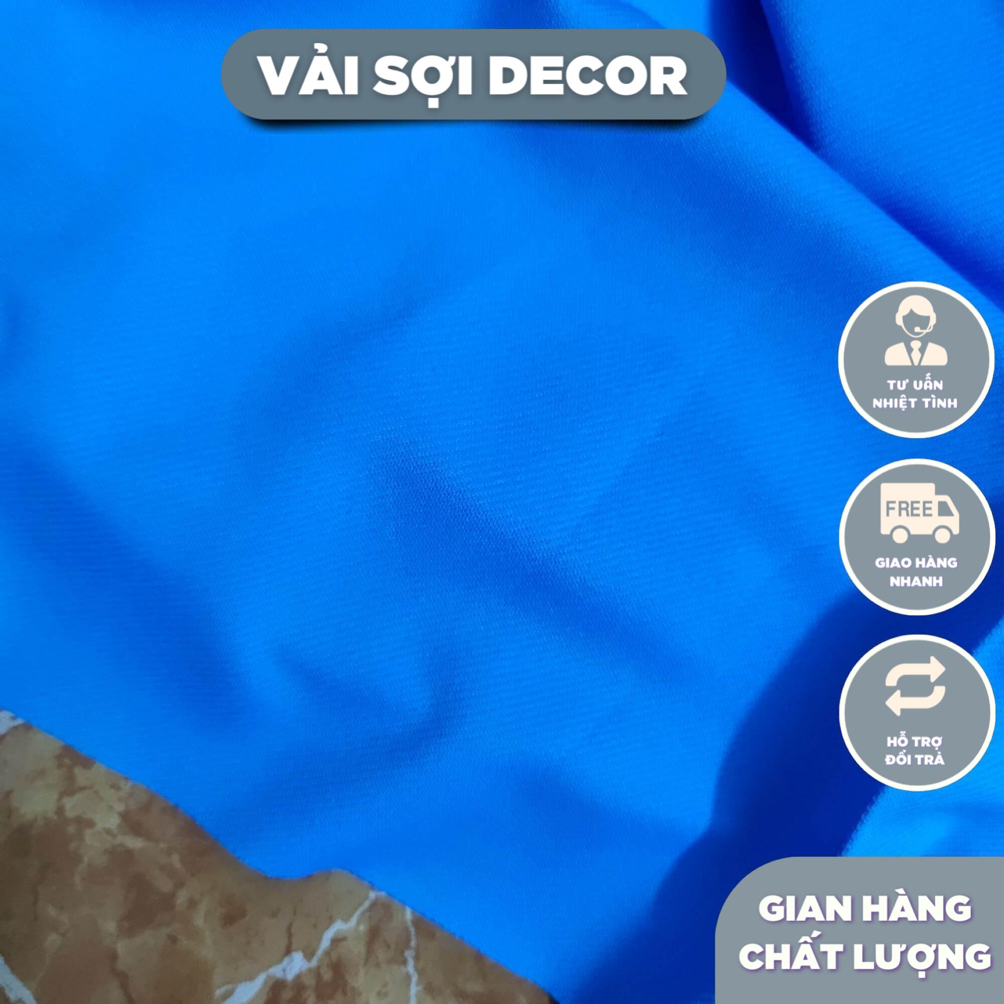 Vải phông nền màu xanh dương ( liền cuộn 80m x khổ 1,6m)