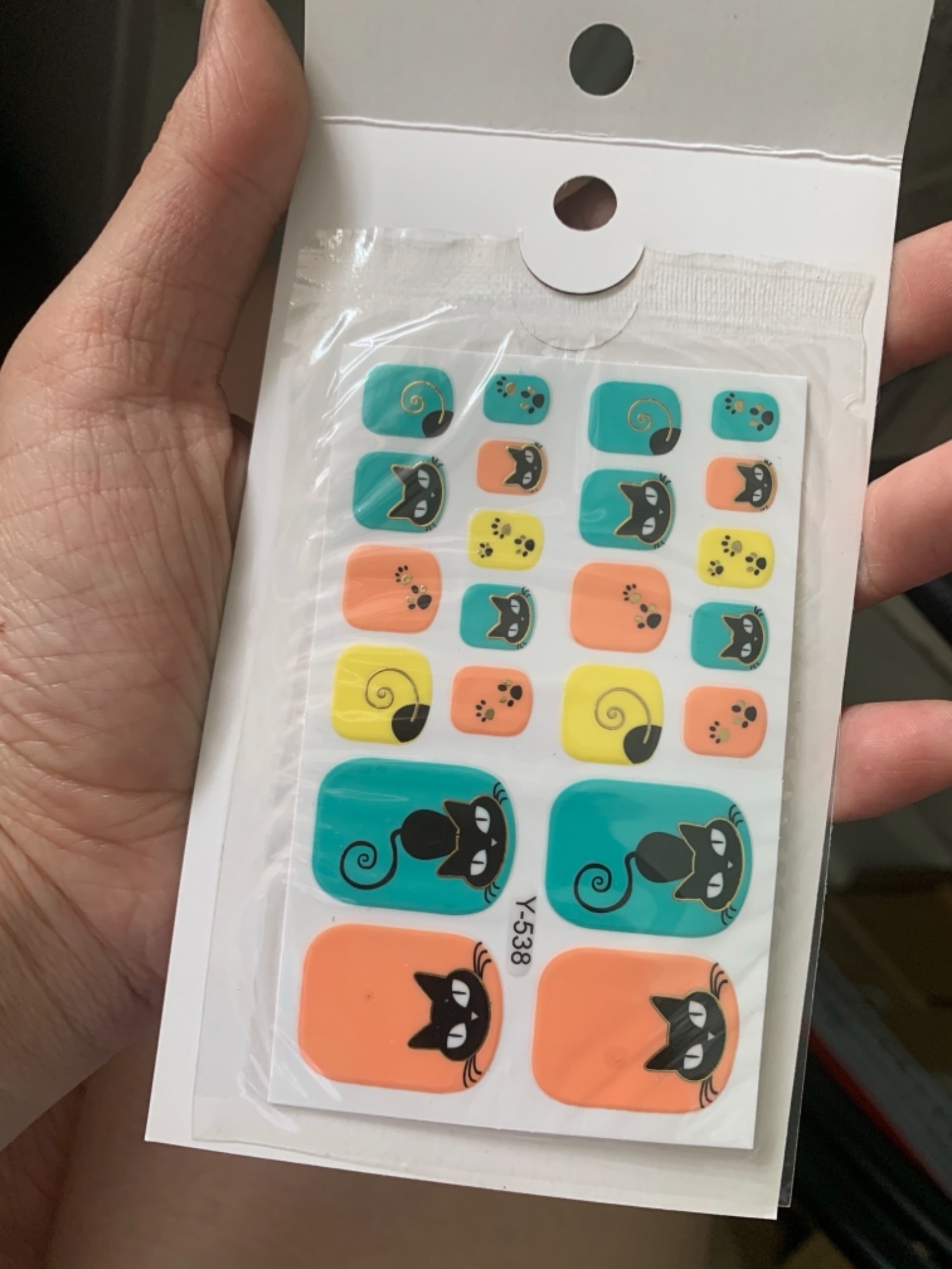 sticker dán móng chân mẫu Y