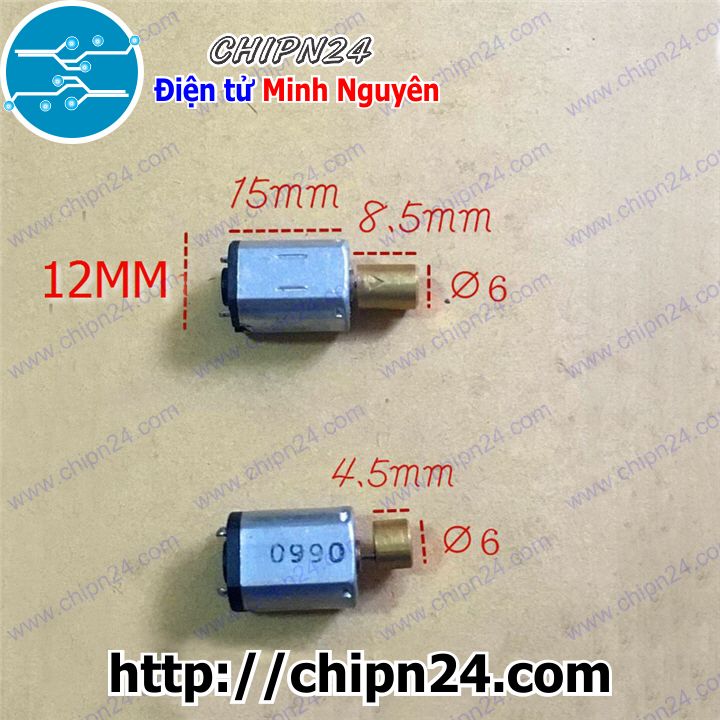 Động cơ rung v6 n20 12x15mm 1.5-3v