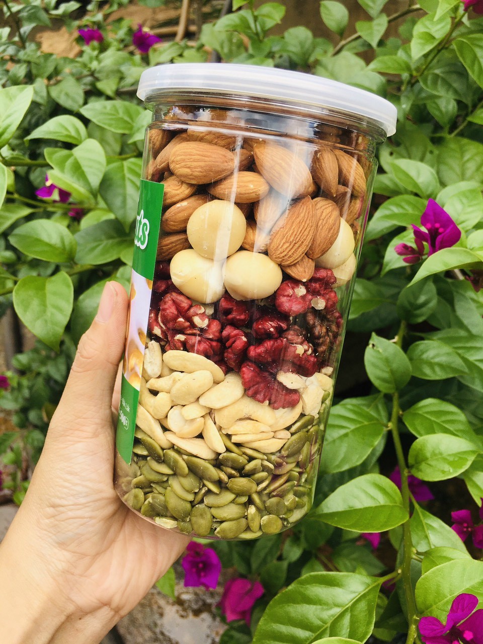 Hạt Dinh Dưỡng 500g- Mix 5 Loại Hạt (macca, óc chó, hạt điều, hạt bí, hạnh nhân)