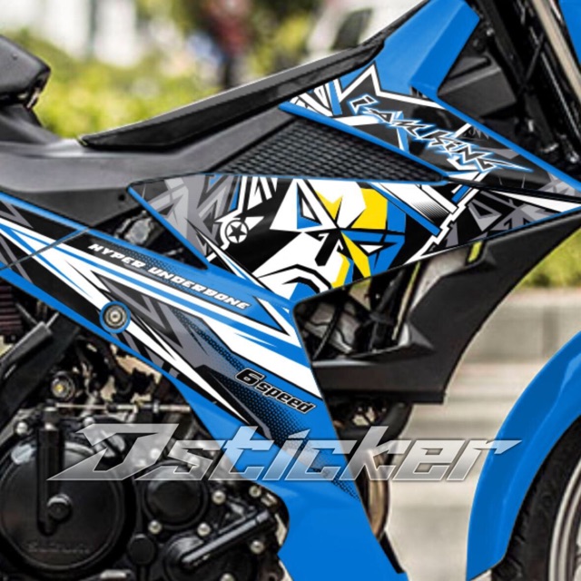 Tem King Drag Satria ( Raider ) Rời Xe Xanh Zin