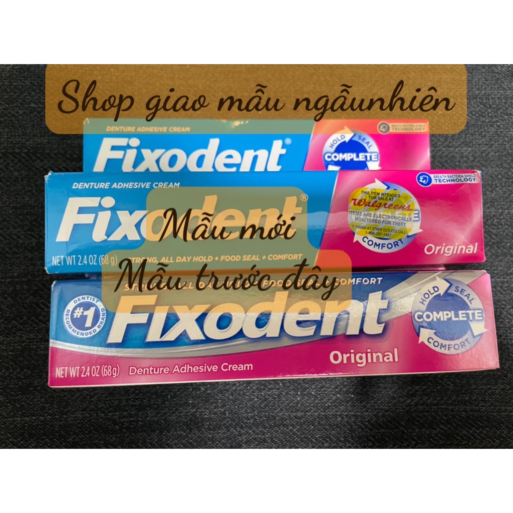 Keo dán hàm tháo lắp Fixodent USA