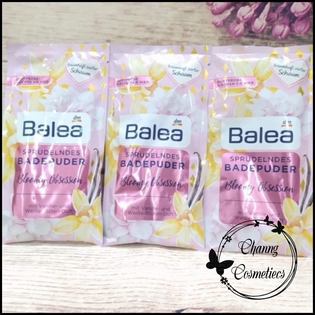 Bột tắm tạo bọt Balea dạng gói chiết xuất từ các thành phần lành tính được sản xuất theo công nghệ hiện đại đảm bảo an toàn cho người sử dụng