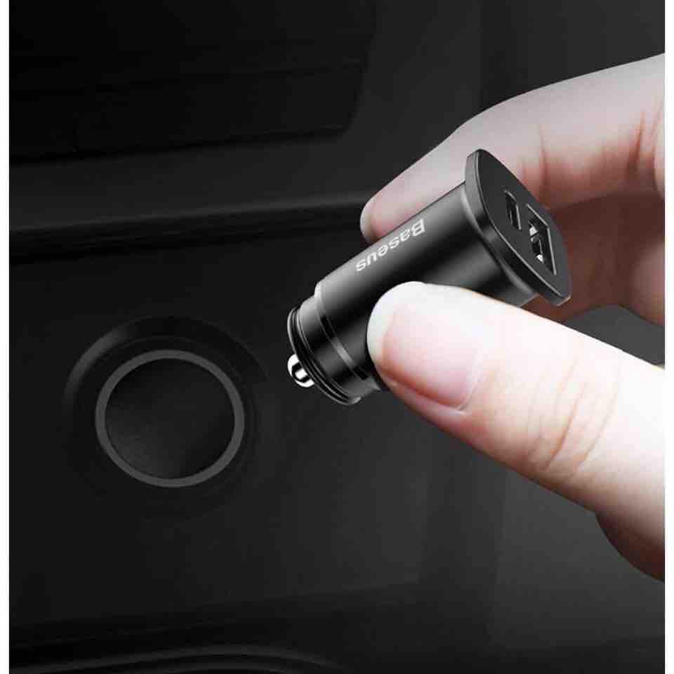 Baseus 30 wat dual usb c pd sạc nhanh qc 4.0 sạc trên ô tô cho điện thoại di động sạc nhanh usb pd loại c afc scp xe sạc điện thoại