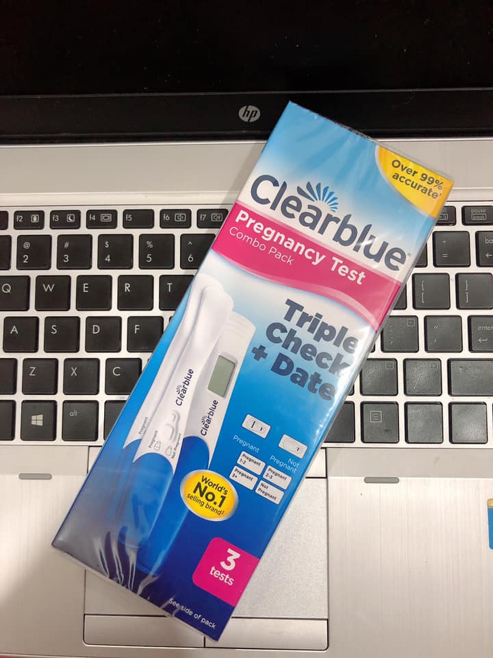 Que thử thai Clearblue Pregnancy triple check date