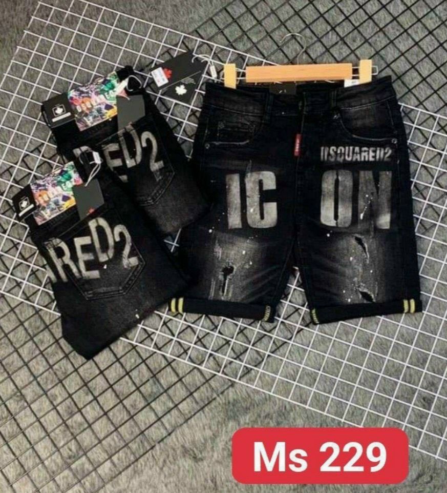 quần short jean nam xanh in thêu logo icon đẹp cá tính, quần bò nam ngắn vải co giãn form vừa kiểu dáng trẻ trung kaystore 28/06