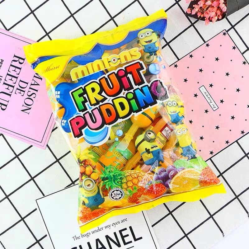 [ Siêu hot  ] THẠCH TRÁI CÂY FRUIT PUDDING MINION gói 800g