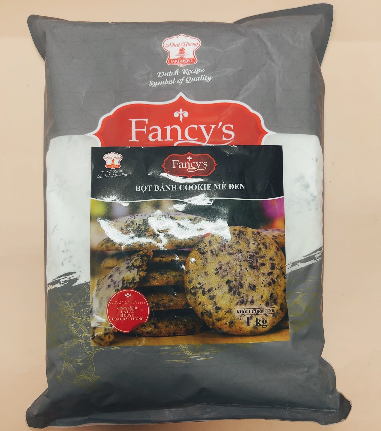 Bột bánh cookie mè đen 1kg