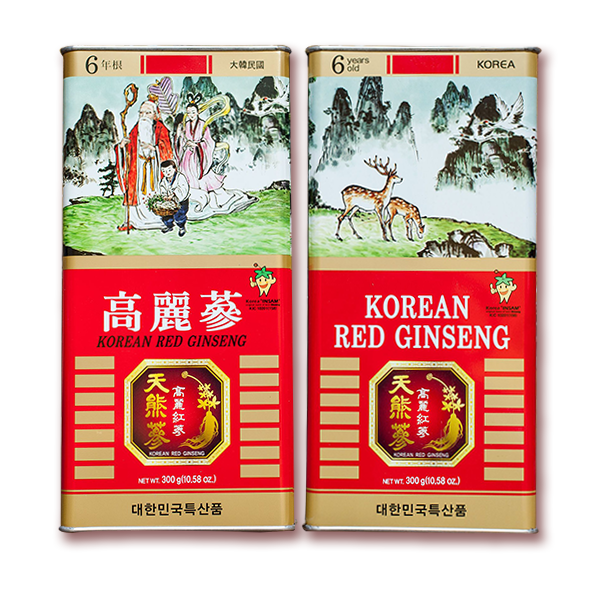 Hồng sâm củ khô Nội Địa HÀN QUỐC hộp thiếc 300g