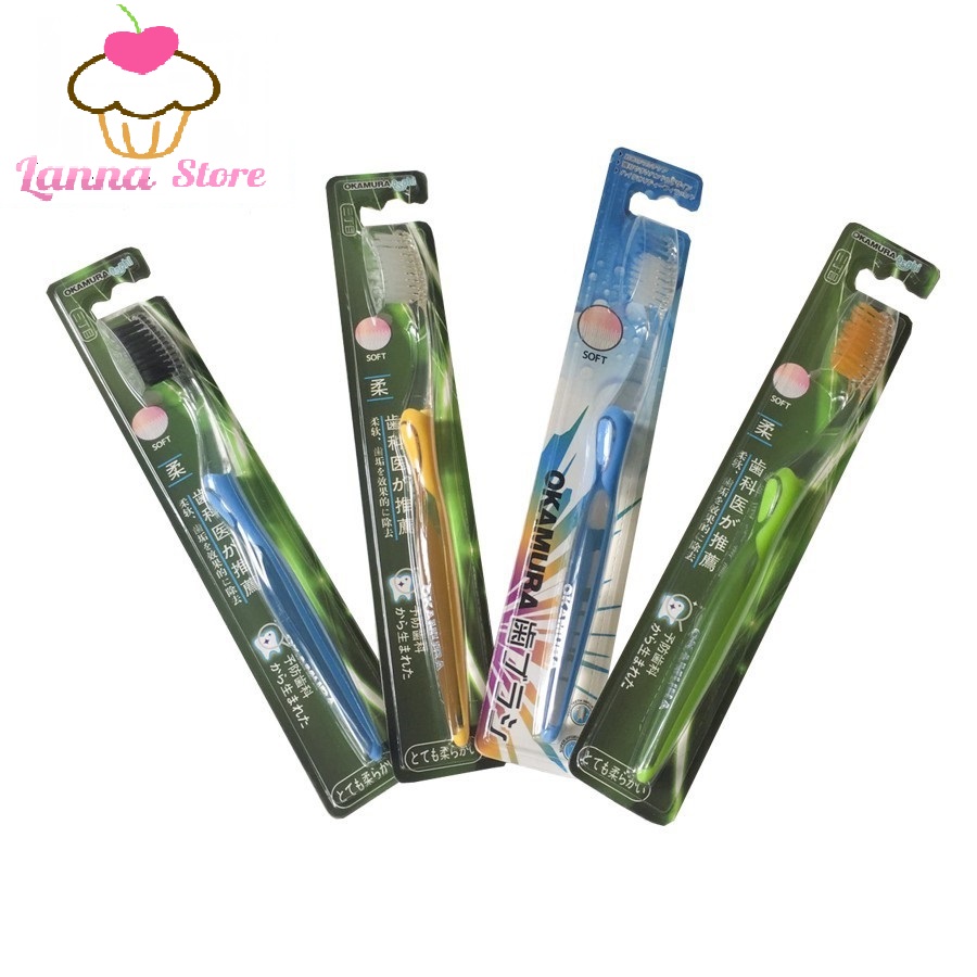 [HCM]Bàn chải đánh răng Okamura chất lượng Nhật Bản (đủ loại) - Asahi Soft